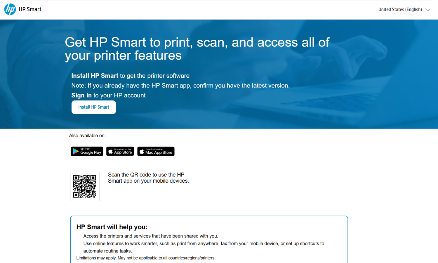 Get software page before