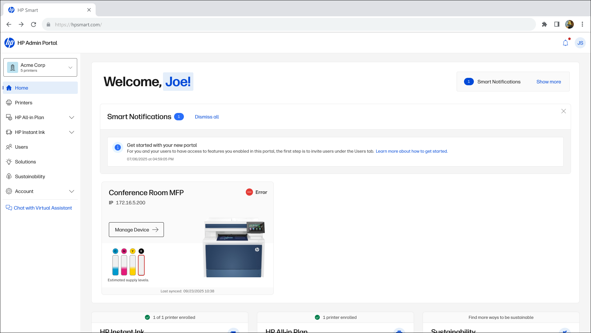 Invitation email before